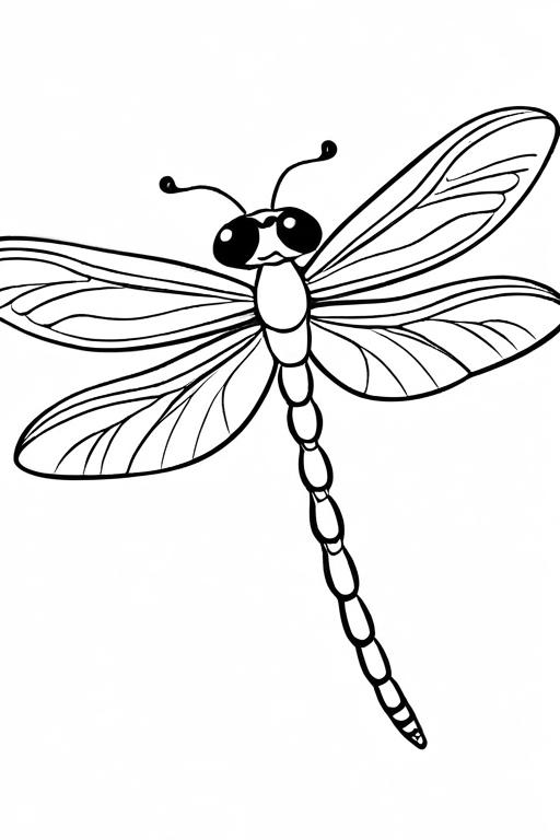 Dragonfly Coloring Page 29 for Kids