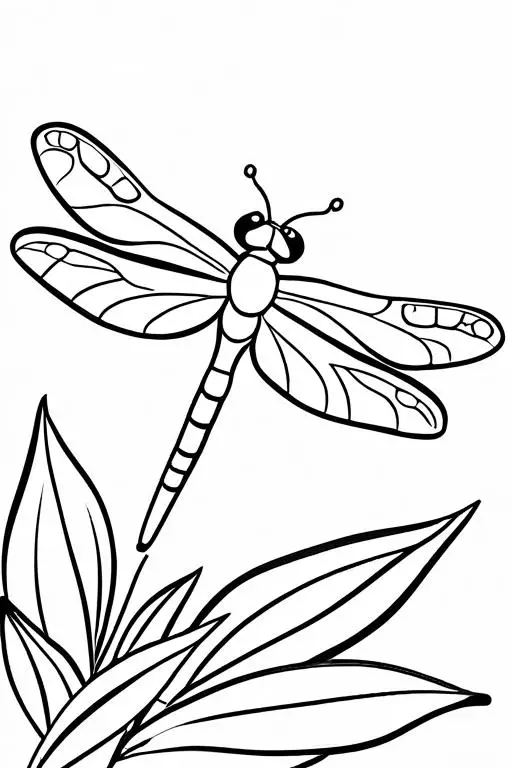 Dragonfly Coloring Page 31 for Kids