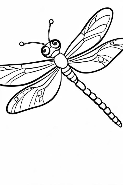 Dragonfly Coloring Page 32 for Kids