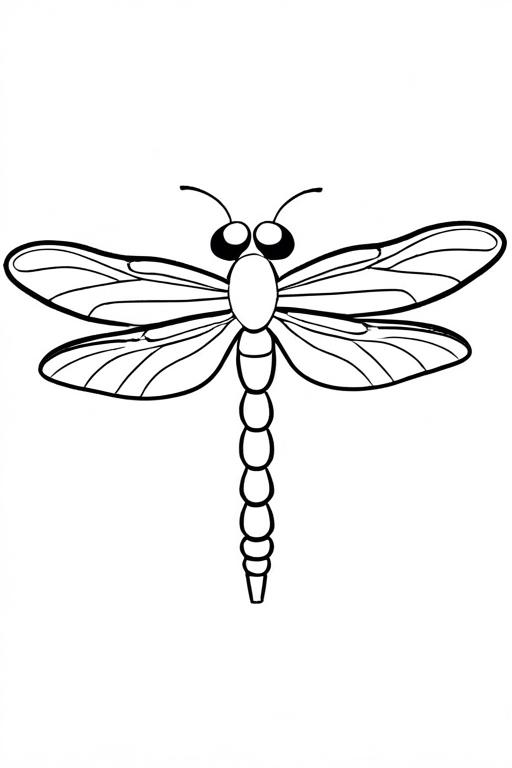 Dragonfly Coloring Page 34 for Kids