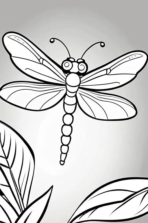 Dragonfly Coloring Page 35 for Kids