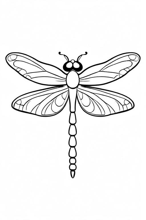 Dragonfly Coloring Page 36 for Kids