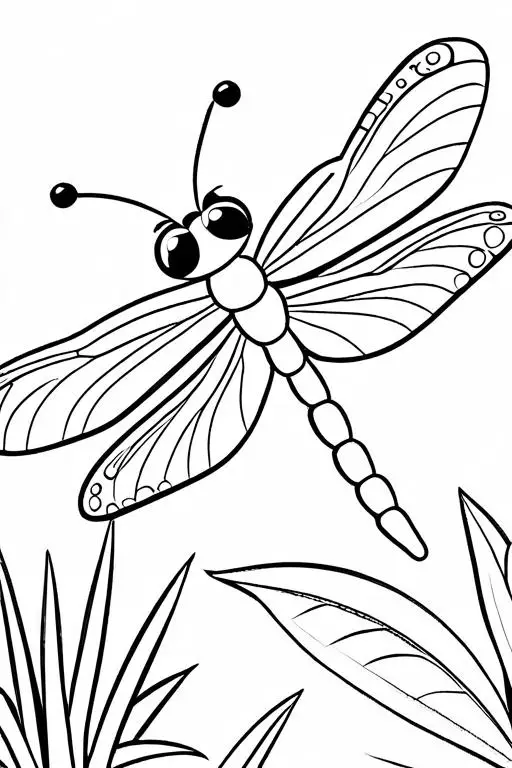 Dragonfly Coloring Page 37 for Kids