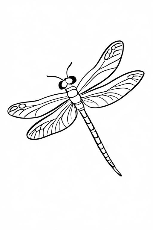 Dragonfly Coloring Page 38 for Kids