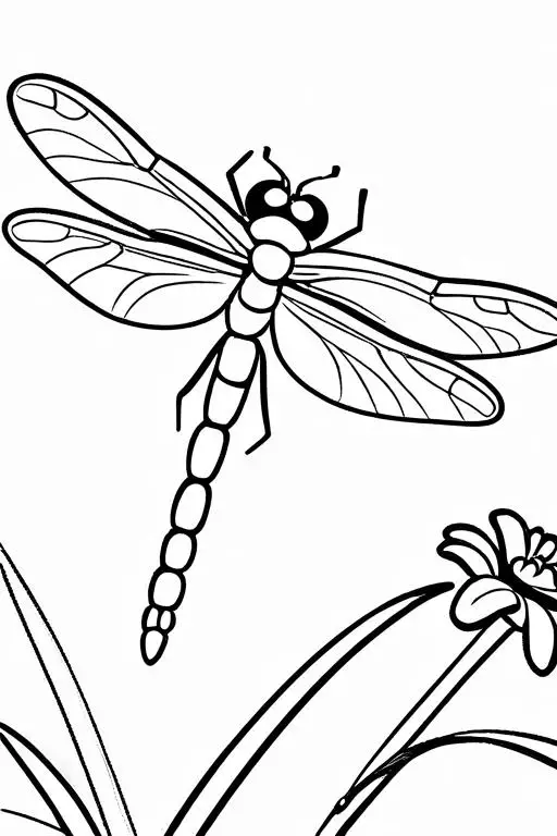 Dragonfly Coloring Page 39 for Kids