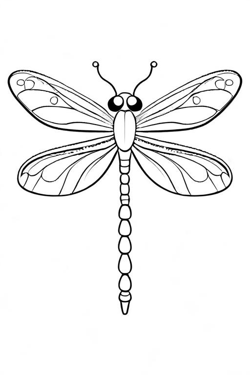 Dragonfly Coloring Page 41 for Kids