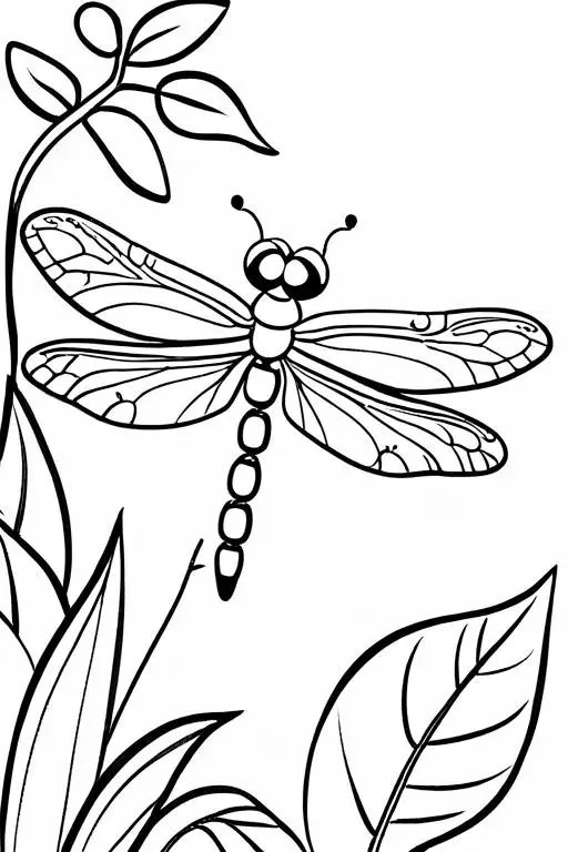 Dragonfly Coloring Page 42 for Kids