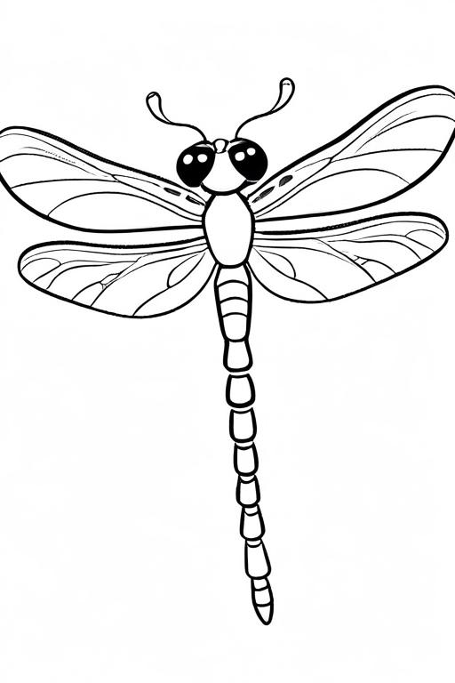 Dragonfly Coloring Page 46 for Kids