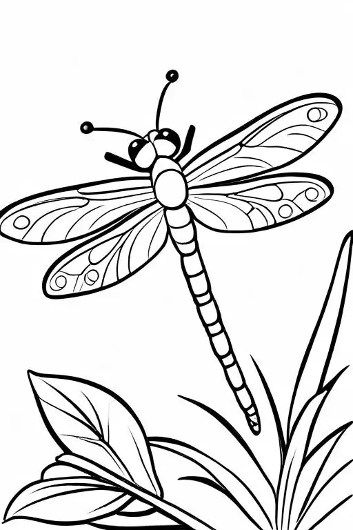 Dragonfly Coloring Page 47 for Kids