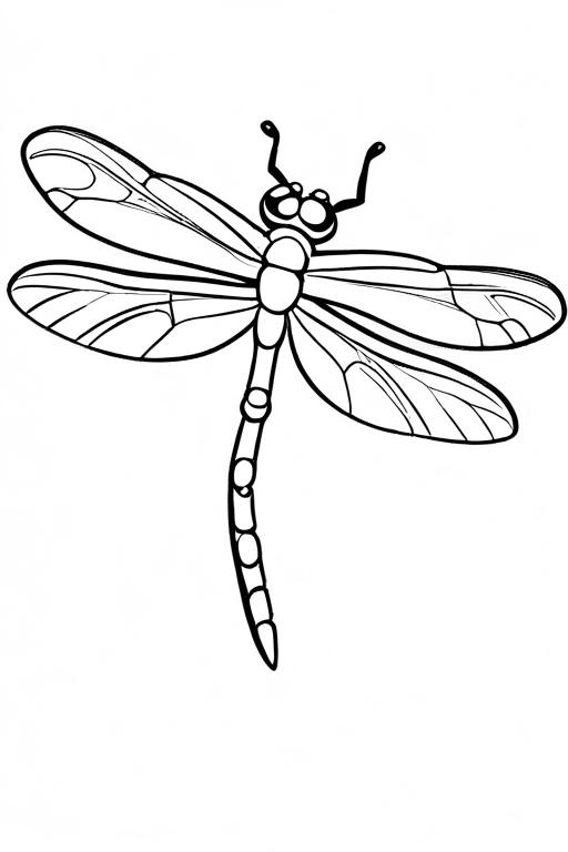 Dragonfly Coloring Page 50 for Kids