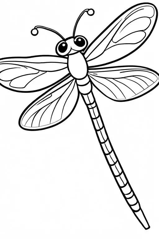 Dragonfly Coloring Page 53 for Kids