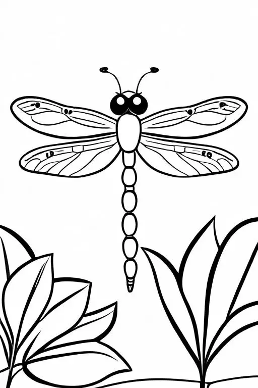 Dragonfly Coloring Page 54 for Kids