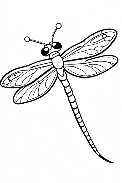 Dragonfly Coloring Page 57 for Kids