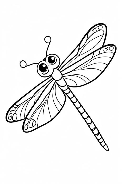 Dragonfly Coloring Page 61 for Kids