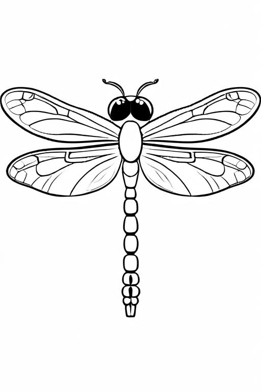 Dragonfly Coloring Page 66 for Kids