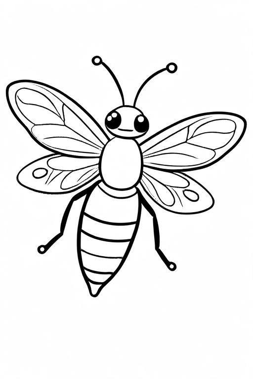 Firefly Coloring Page 11 for Kids