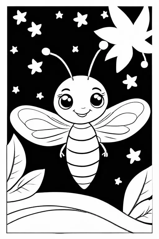 Firefly Coloring Page 13 for Kids