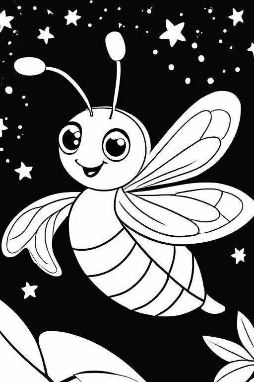 Firefly Coloring Page 14 for Kids