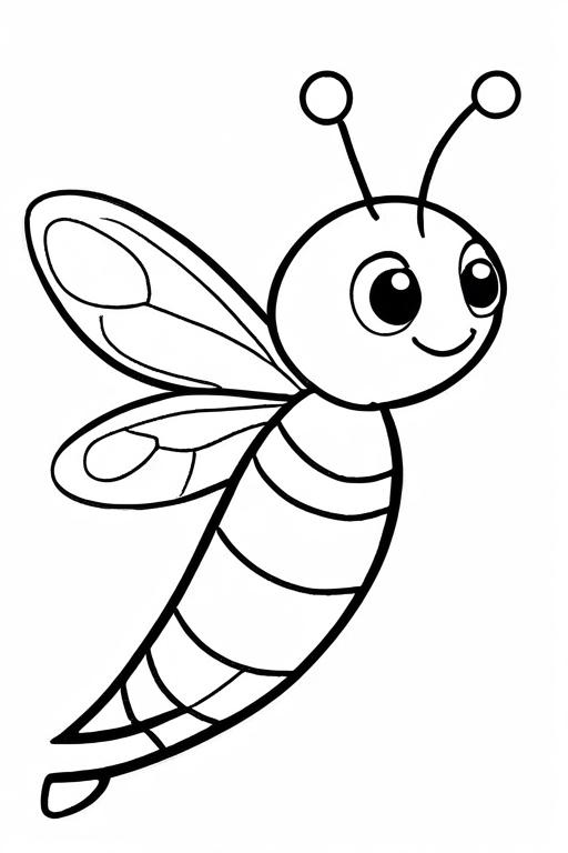 Firefly Coloring Page 17 for Kids