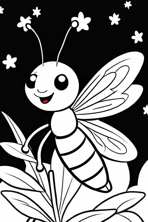 Firefly Coloring Page 18 for Kids