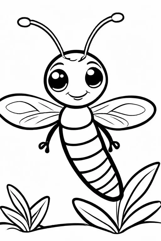 Firefly Coloring Page 22 for Kids