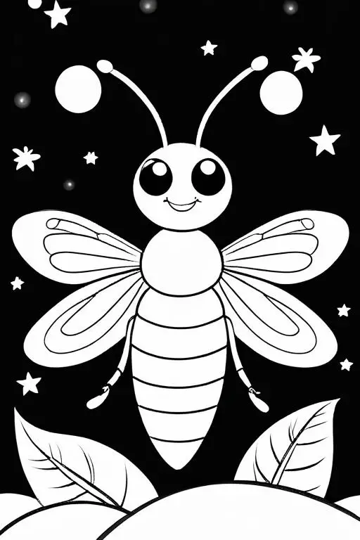 Firefly Coloring Page 23 for Kids