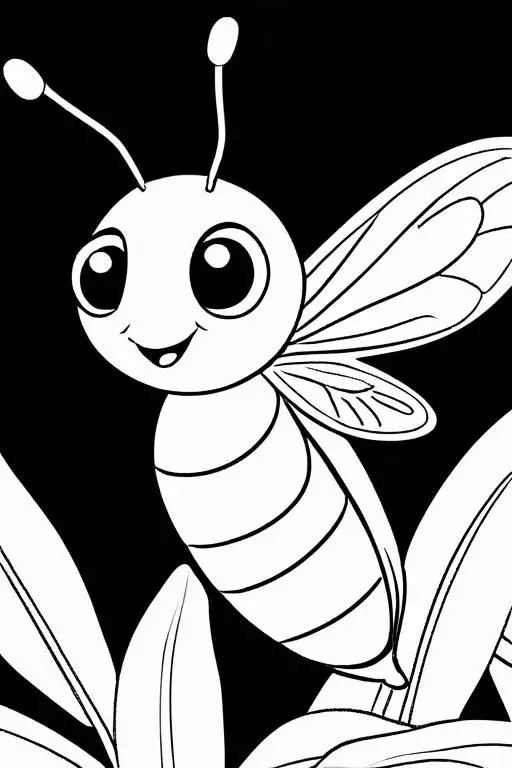 Firefly Coloring Page 24 for Kids