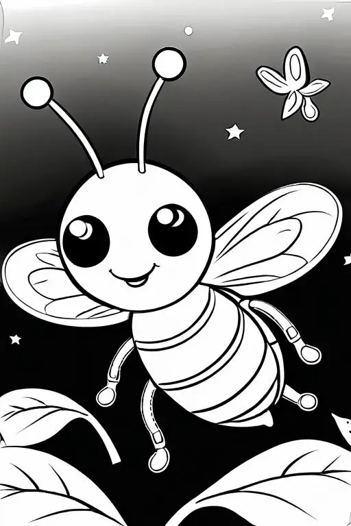 Firefly Coloring Page 25 for Kids