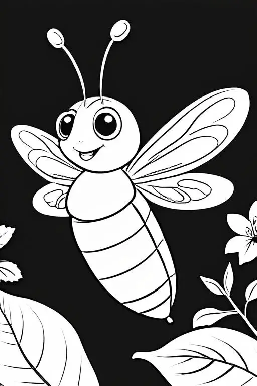 Firefly Coloring Page 28 for Kids