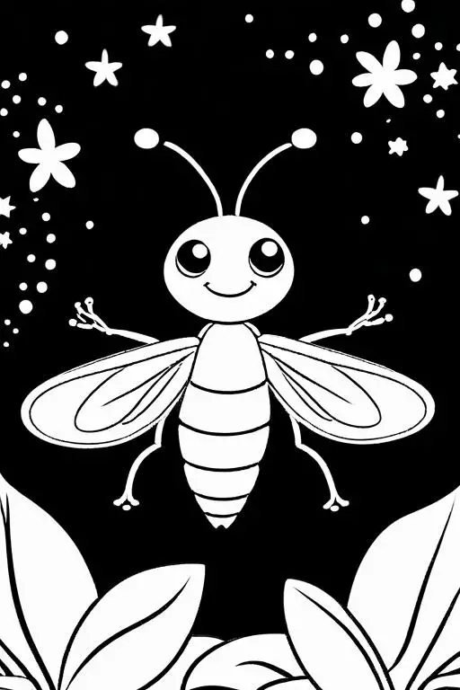 Firefly Coloring Page 29 for Kids