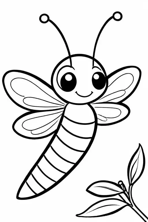 Firefly Coloring Page 33 for Kids