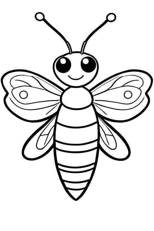 Firefly Coloring Page 34 for Kids