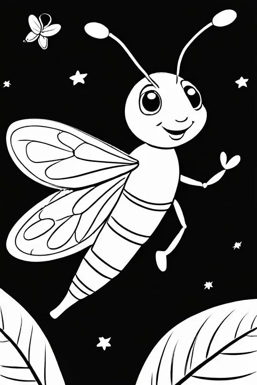 Firefly Coloring Page 35 for Kids