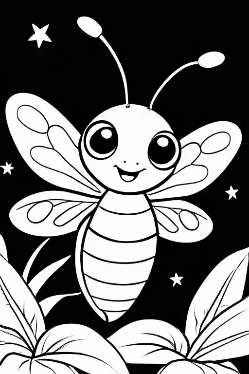 Firefly Coloring Page 36 for Kids