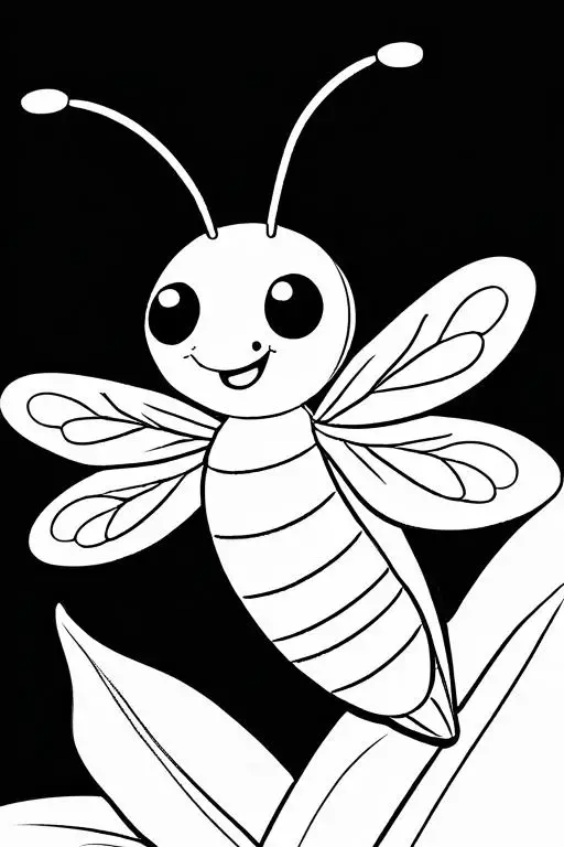 Firefly Coloring Page 37 for Kids