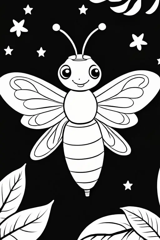 Firefly Coloring Page 38 for Kids