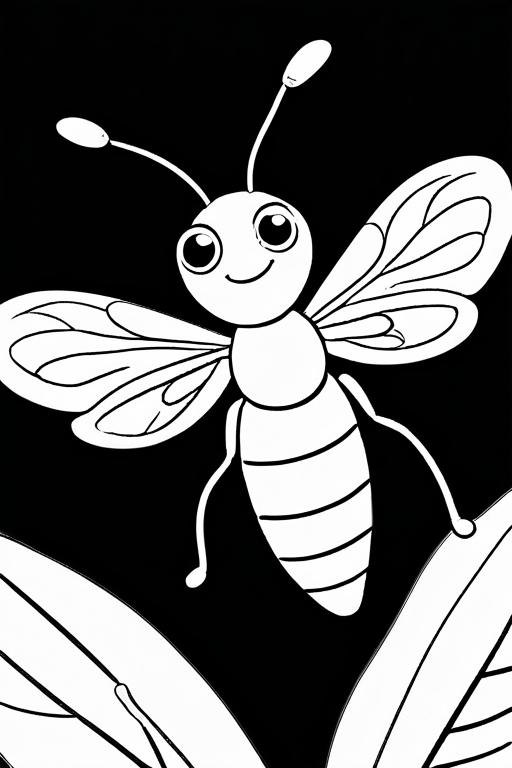 Firefly Coloring Page 40 for Kids