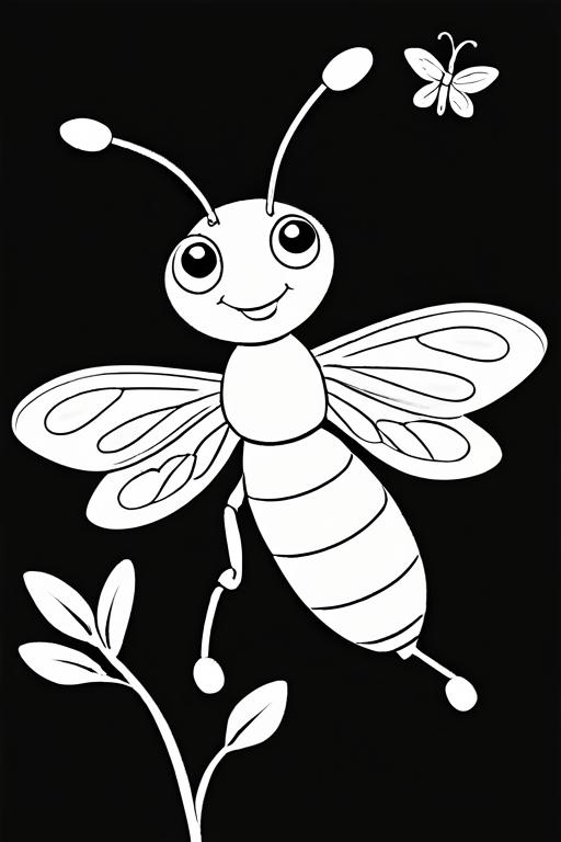 Firefly Coloring Page 41 for Kids