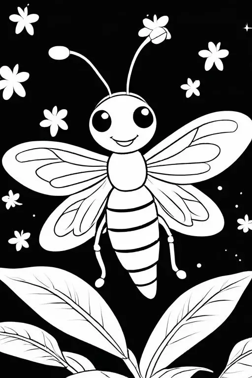 Firefly Coloring Page 42 for Kids