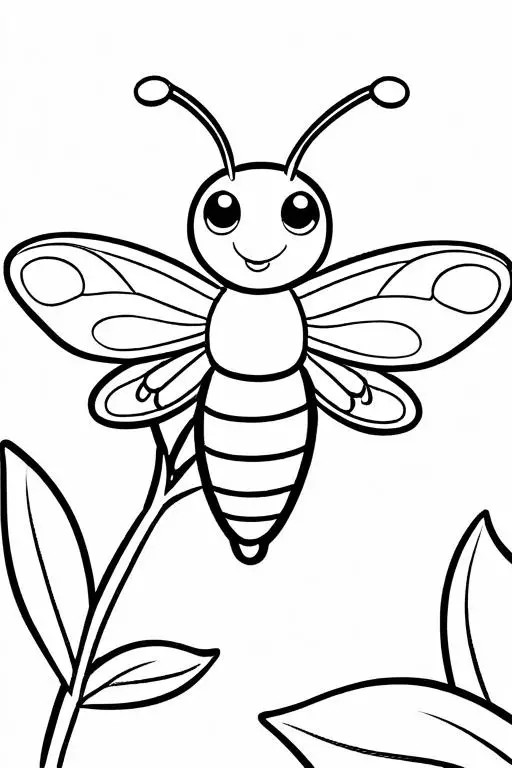 Firefly Coloring Page 43 for Kids