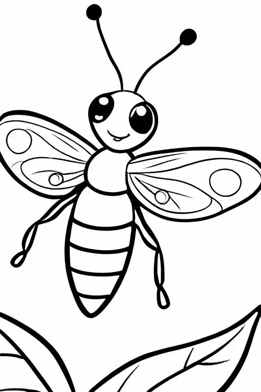 Firefly Coloring Page 44 for Kids