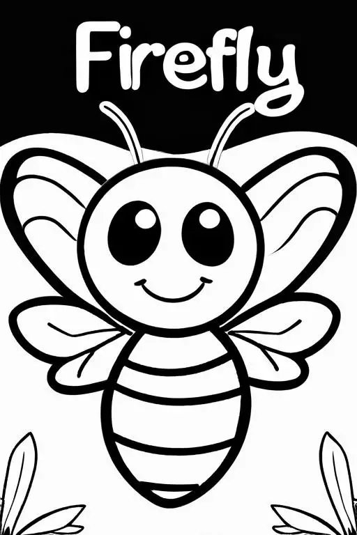 Firefly Coloring Page 46 for Kids