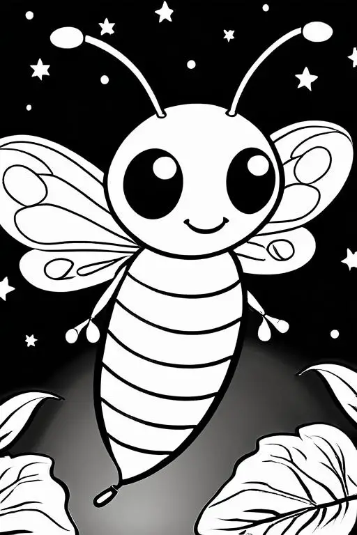 Firefly Coloring Page 48 for Kids