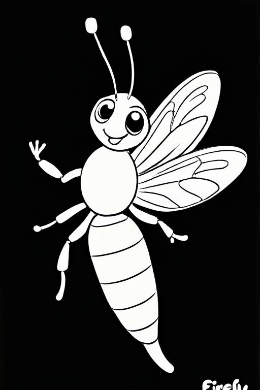 Firefly Coloring Page 5 for Kids