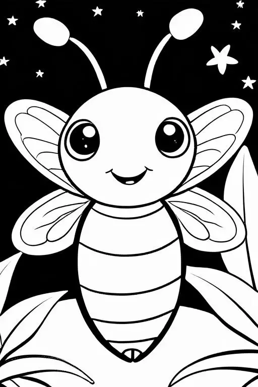 Firefly Coloring Page 50 for Kids