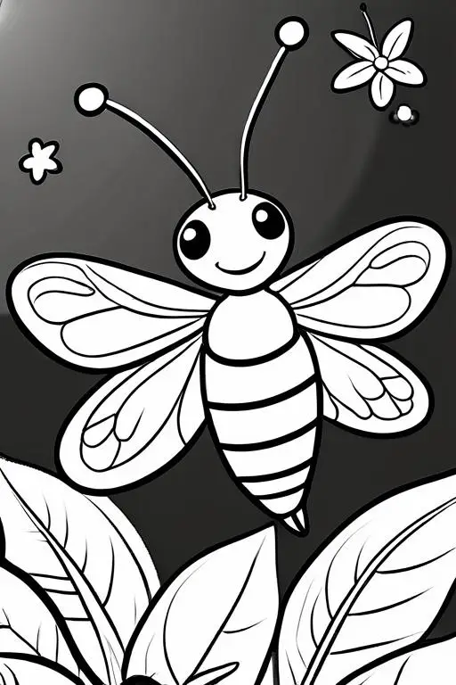 Firefly Coloring Page 51 for Kids