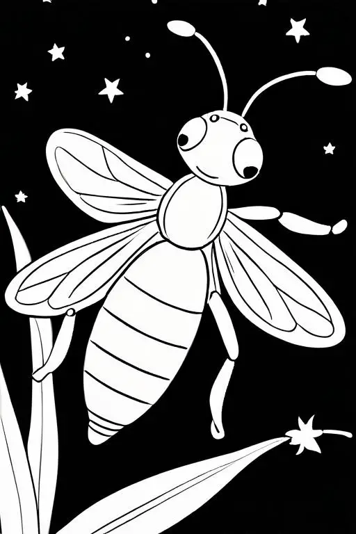 Firefly Coloring Page 58 for Kids