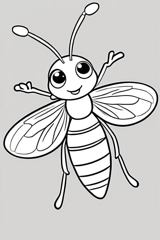 Firefly Coloring Page 8 for Kids