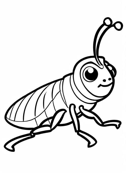 Flea Coloring Page 1 for Kids