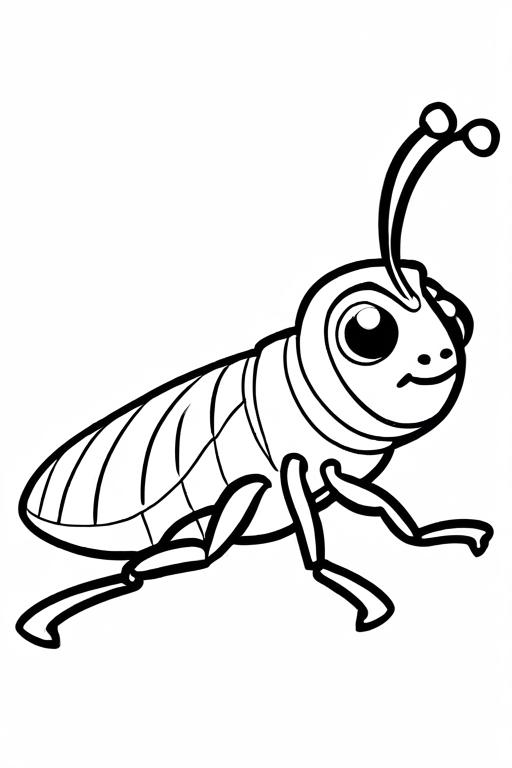 Flea Coloring Page 1 for Kids